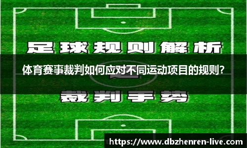 体育赛事裁判如何应对不同运动项目的规则？